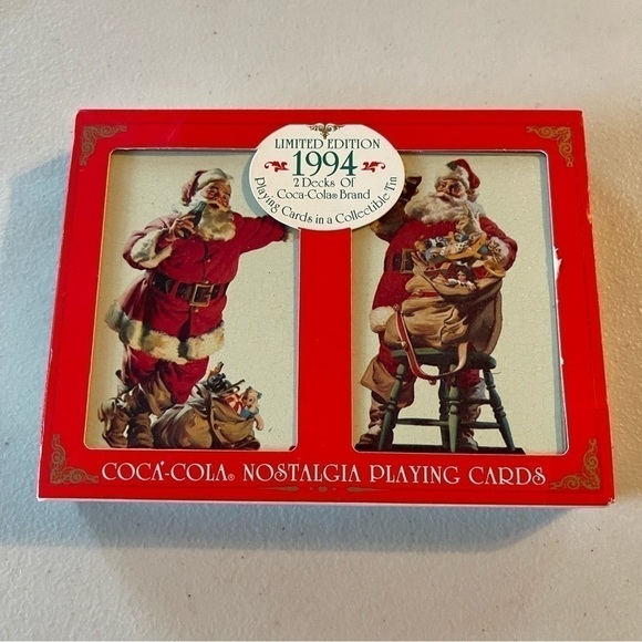 1994 Coca Cola Limited Edition 2 Decks of Cards sealed never used NWT - Picture 1 of 11